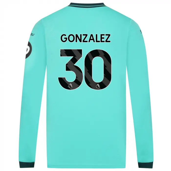Wolverhampton Wanderers Shop | 2025-26 Wolves Away Shirt – Adult – LS GONZALEZ 30 Wolverhampton Wanderers Merchandise